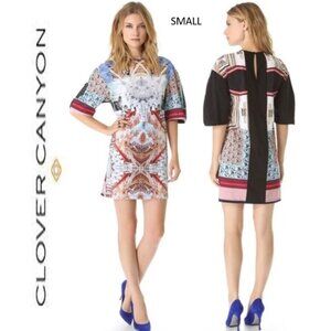 Clover Canyon Multicolor Royal Palace Interior Mini Shift Dress